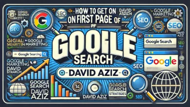 How to get on first page of google search david aziz