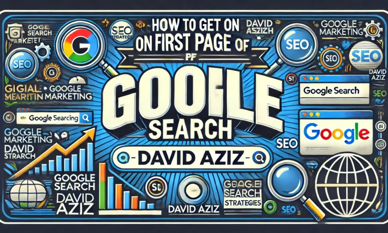 How to get on first page of google search david aziz